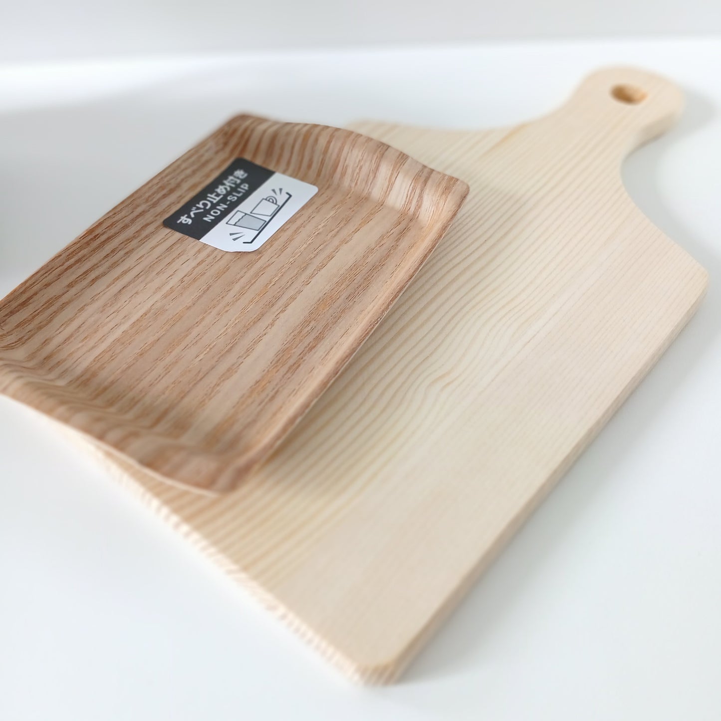 Non-Slip Wooden Coffee Tray