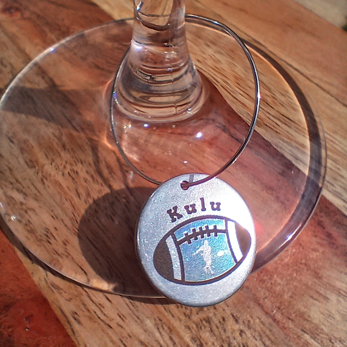 Personalised Wine Glass Identifier Set with 12 Different Favourite Rugby Patterns
