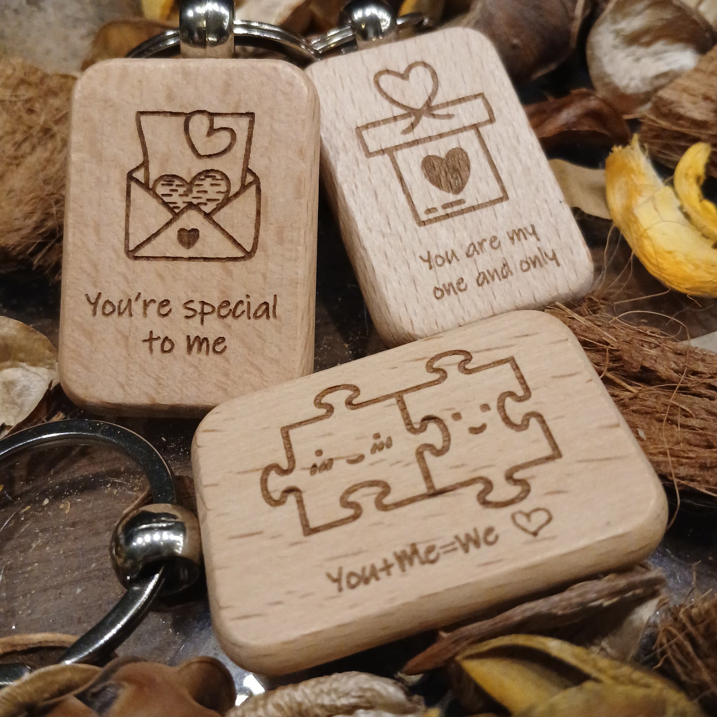 LOVE SERIES YOU PLUS ME EQUAL TO ME KEY RING