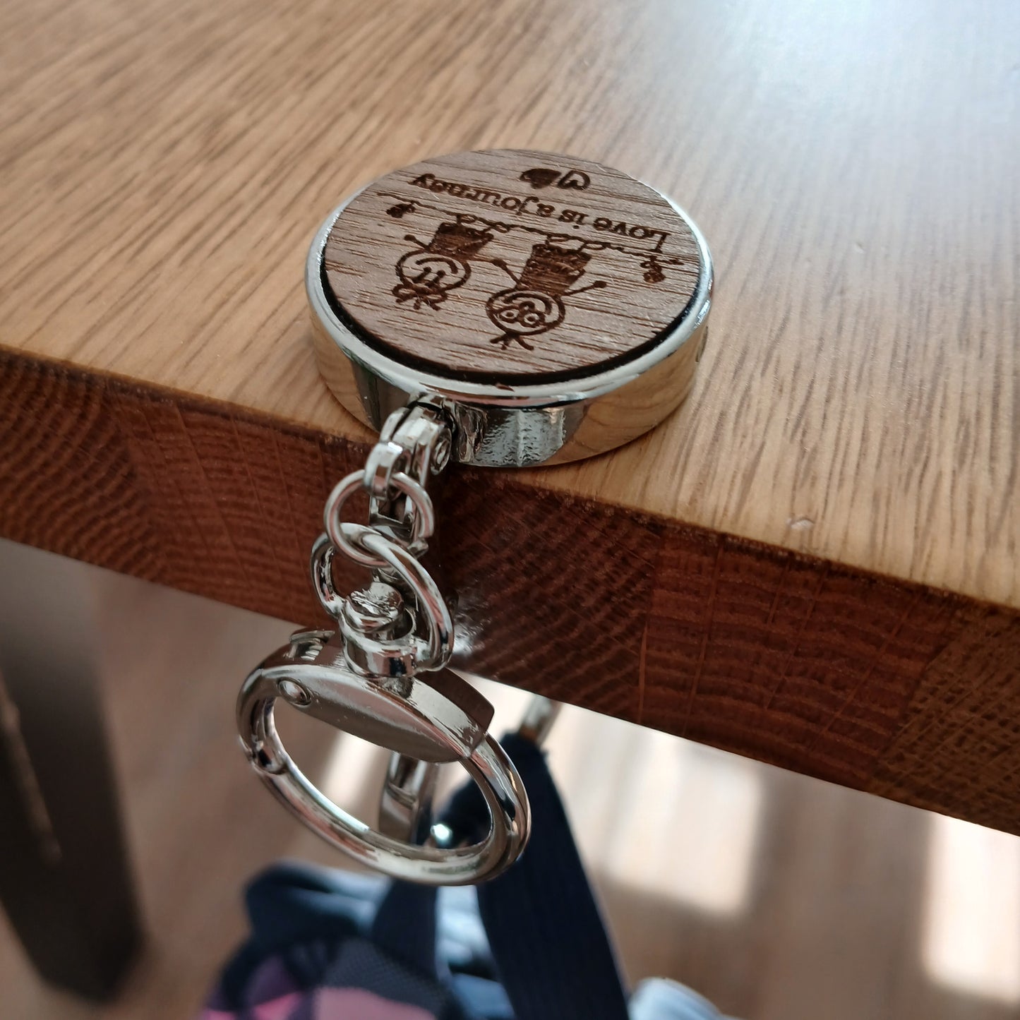Bag Hanger with Key Ring