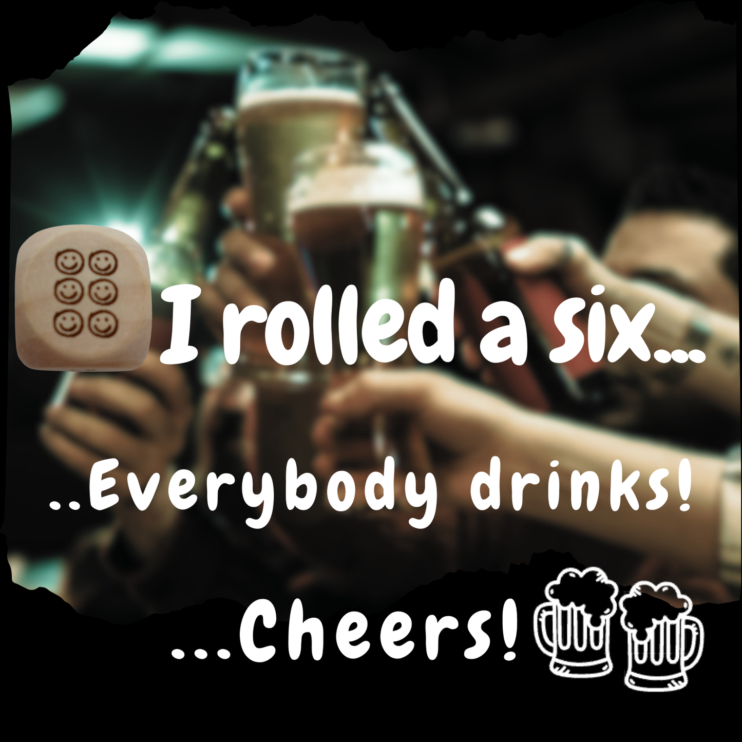 Personalised Drinking dice game