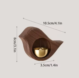Wooden Dopamine Bird Shape Door Bell