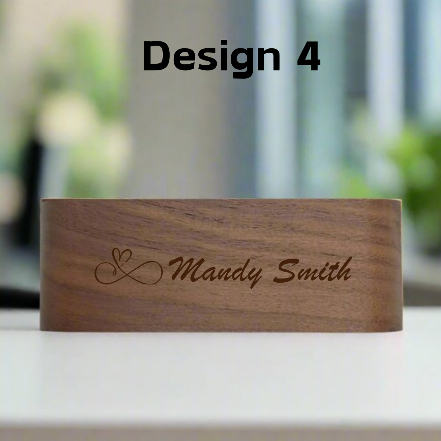 Personalised Wooden Business Card Holder