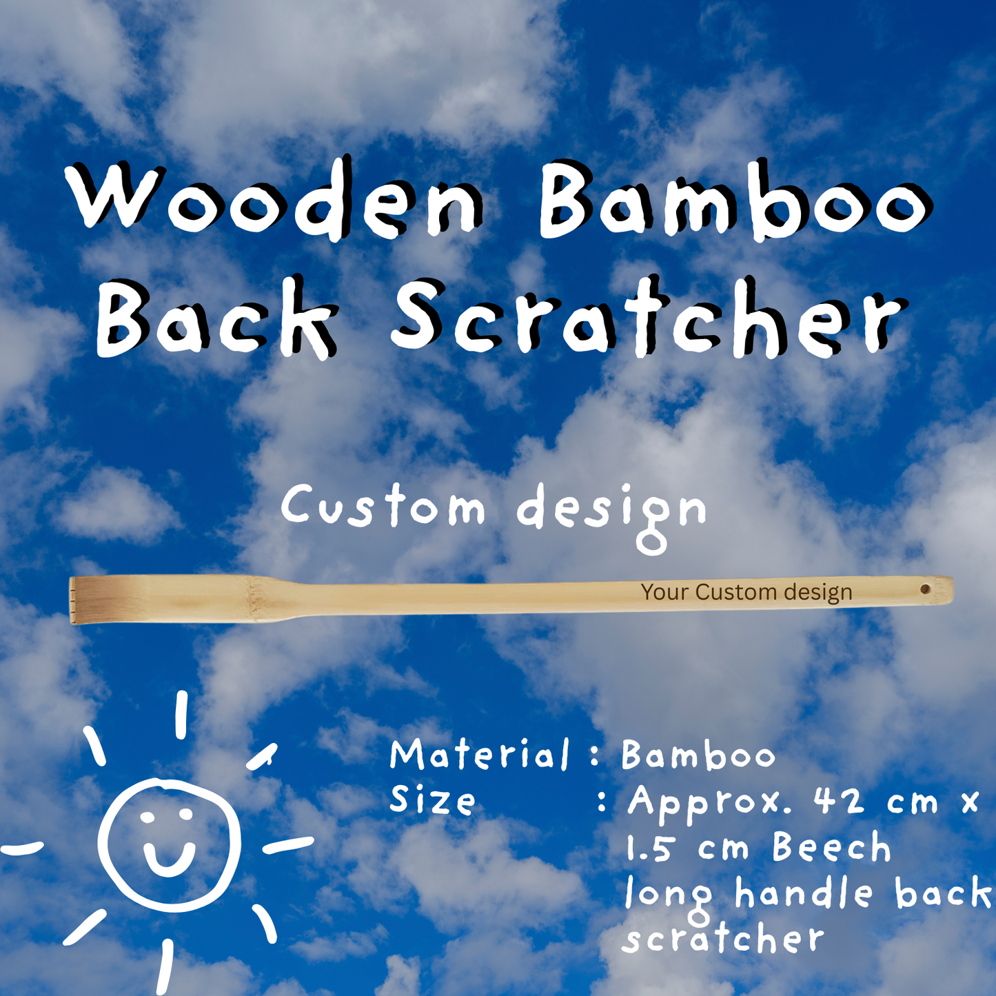 Wooden Bamboo Back Scratcher