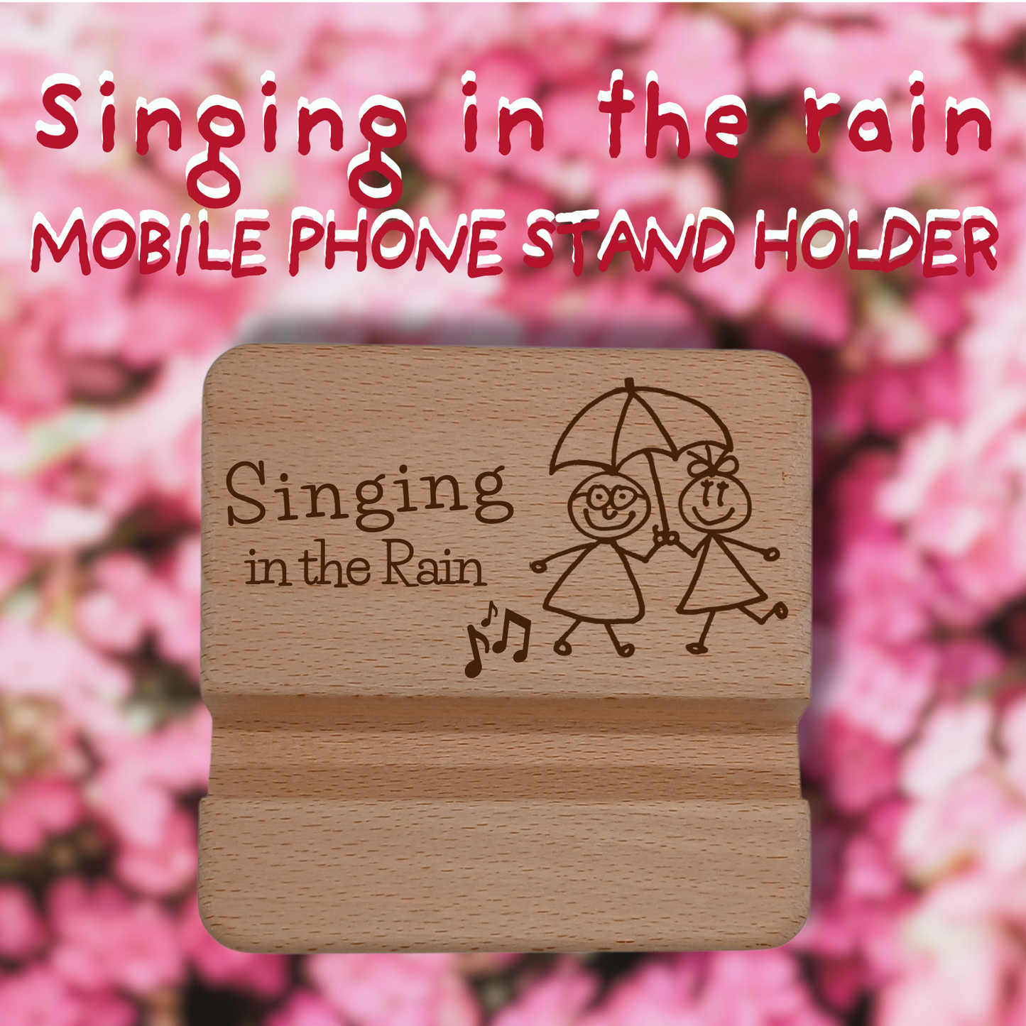 SINGING IN THE RAIN MOBILE PHONE STAND HOLDER