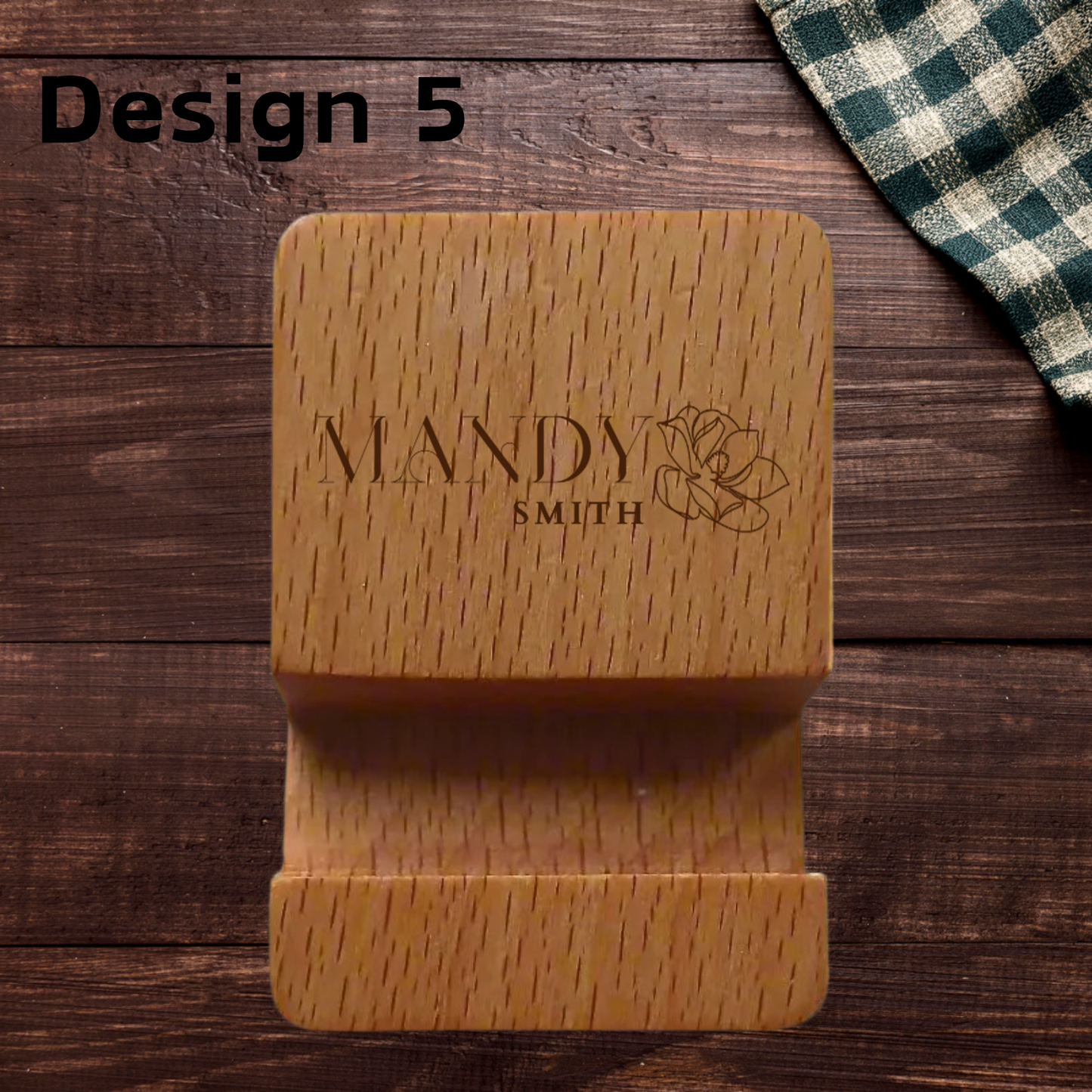 Personalised Mobile Phone Stand Holder (Small)