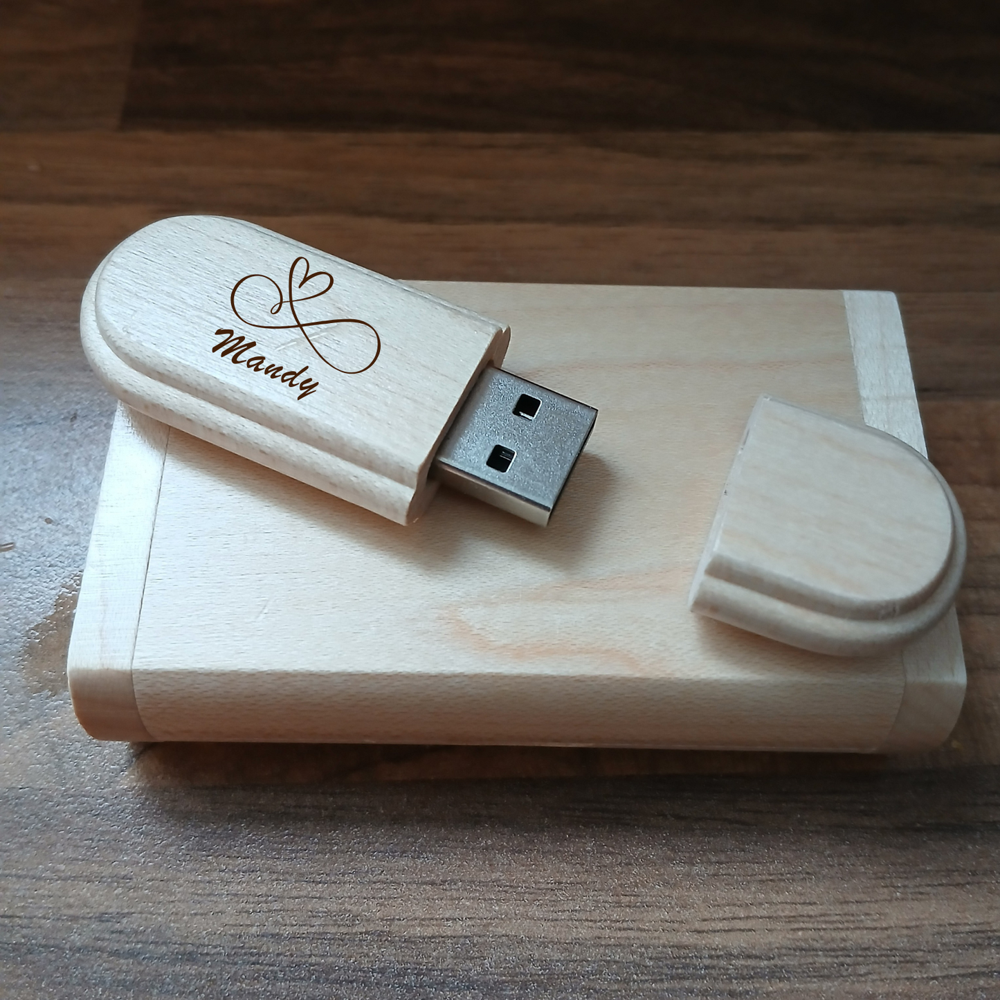 Personalised 120GB Wooden USB Memory Stick