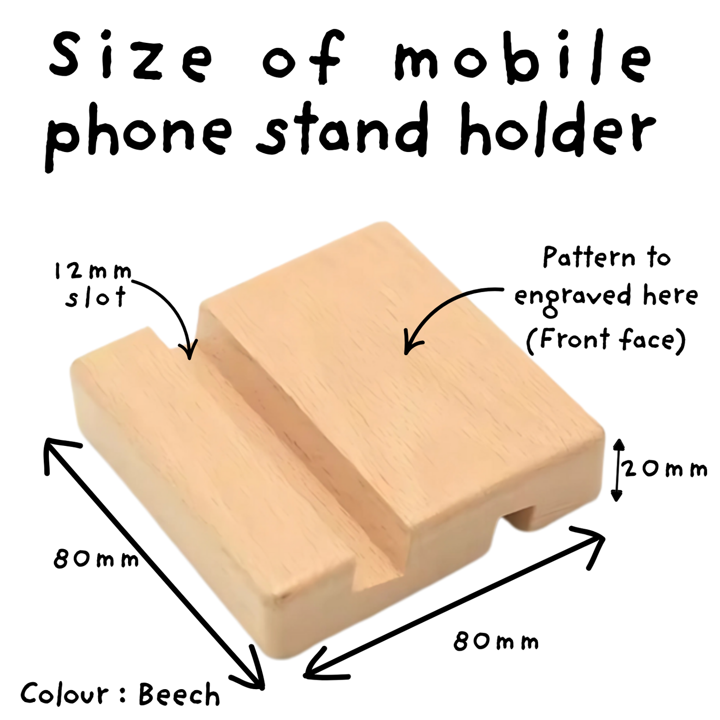 Personalised Mobile Phone Stand Holder