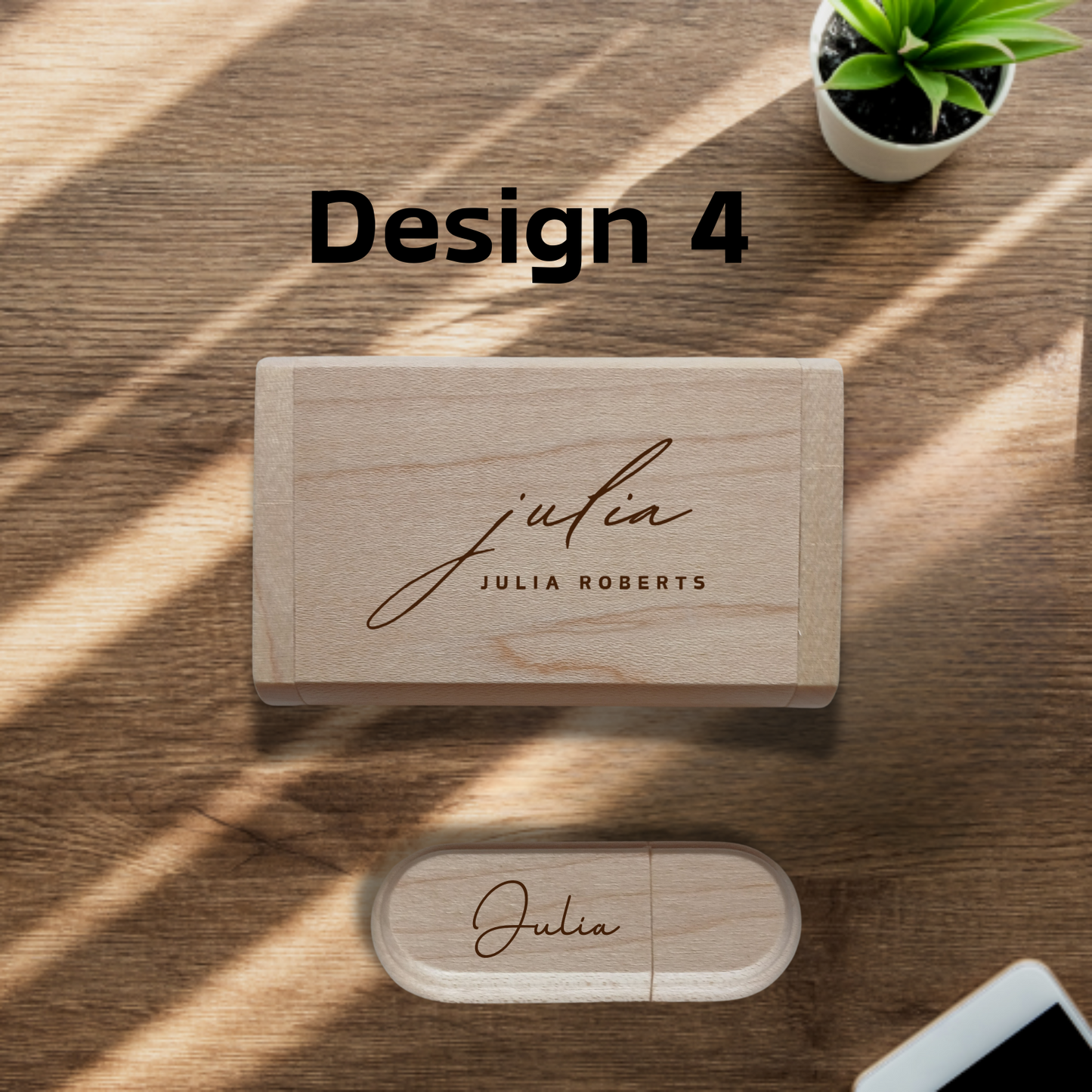 Personalised 120GB Wooden USB Memory Stick