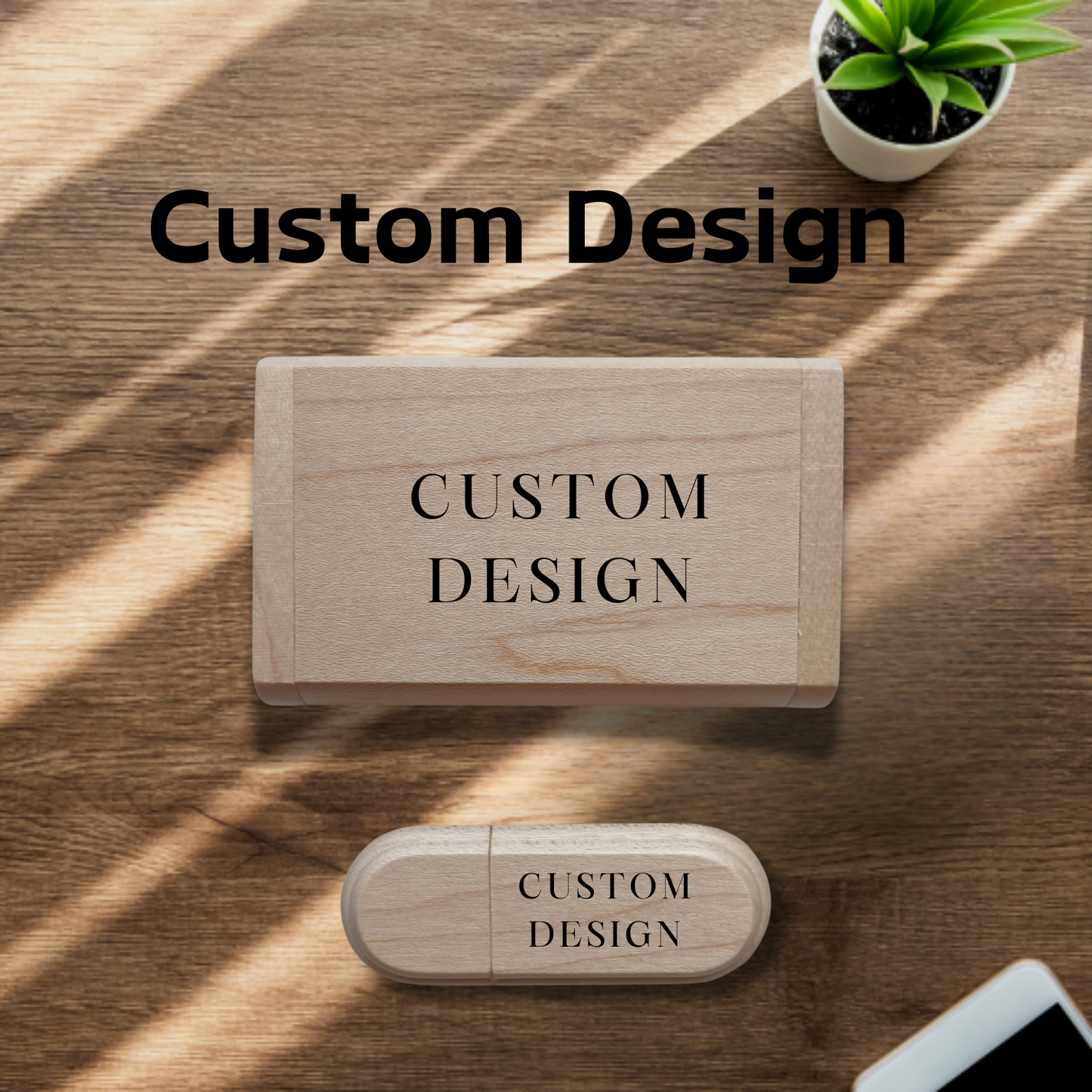 Personalised 120GB Wooden USB Memory Stick