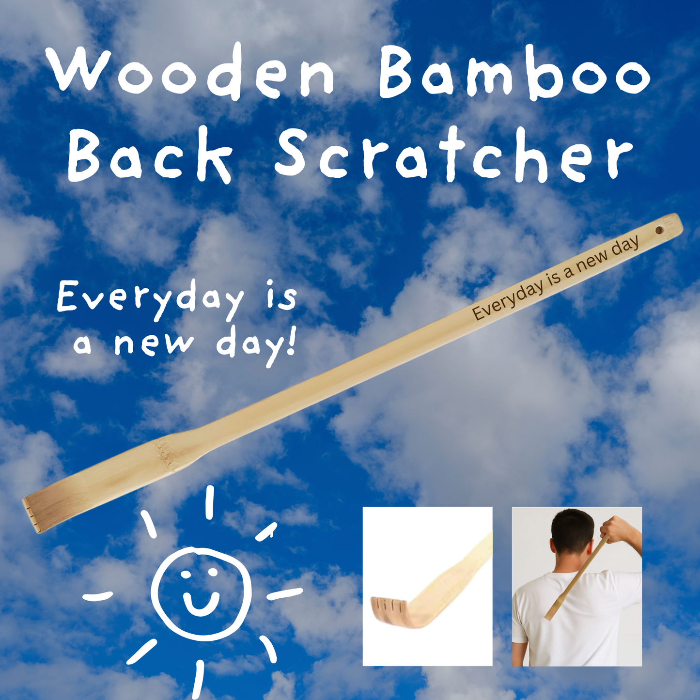 Wooden Bamboo Back Scratcher