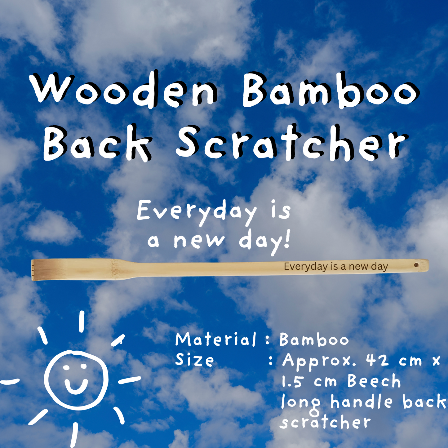 Wooden Bamboo Back Scratcher