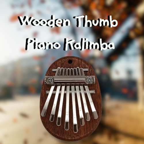Wooden Thumb Piano Kalimba Water droplet shape