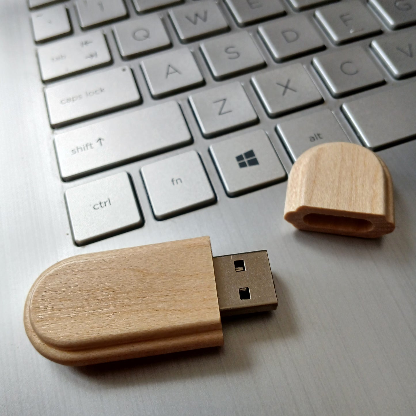 120GB Maple Colour Wooden USB Memory Stick with Box