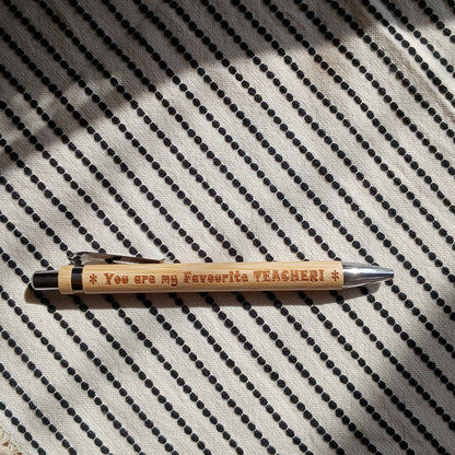 Wooden Engraved Pen for Gifts and Souvenirs