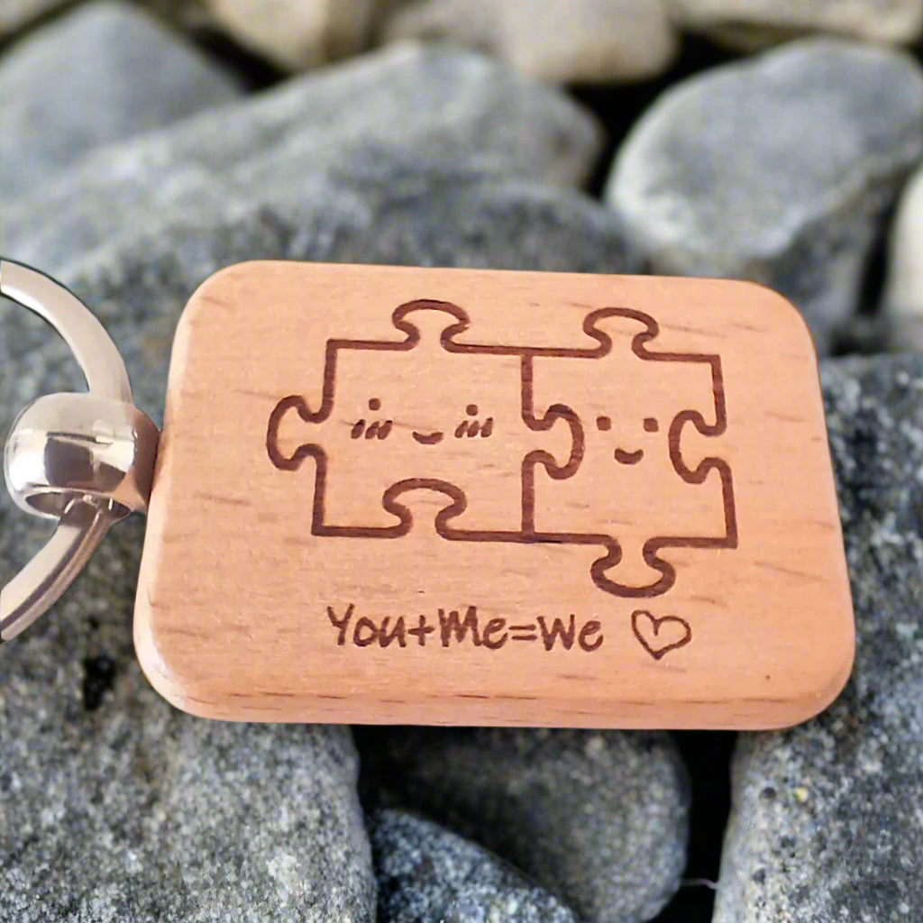 LOVE SERIES YOU PLUS ME EQUAL TO ME KEY RING