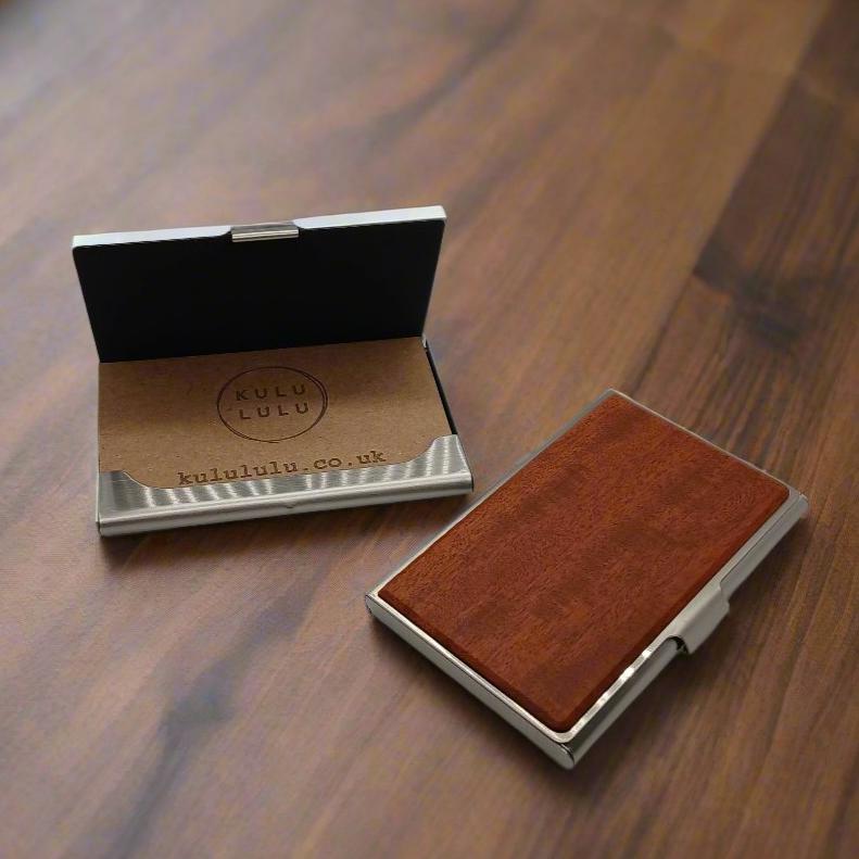 Wooden Business Card Box
