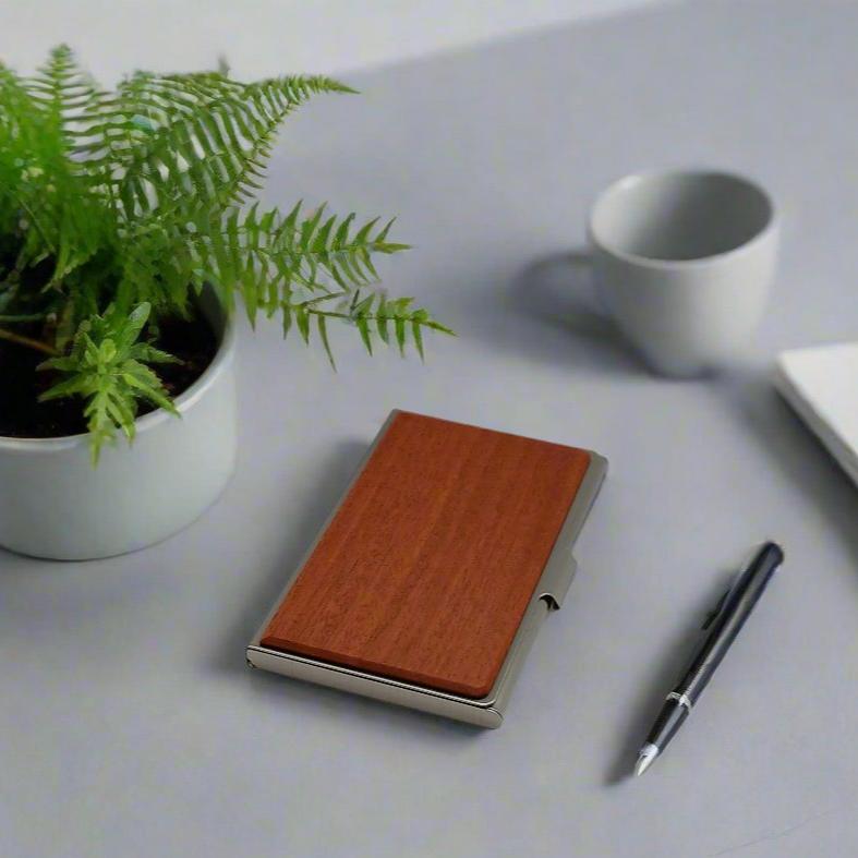 Wooden Business Card Box