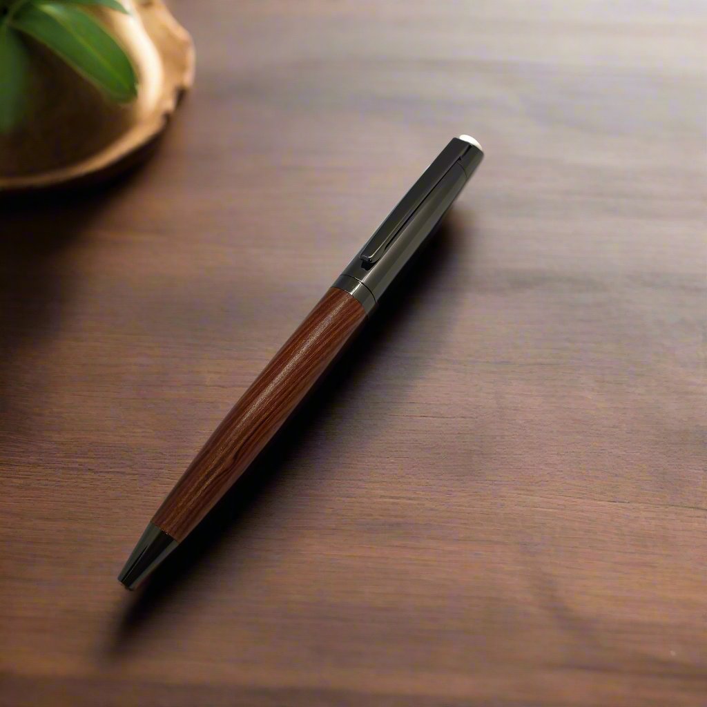 Metal Ball Pen with Wood Barrel