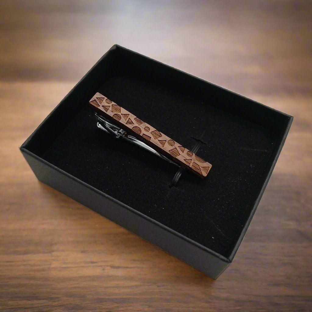 Wooden Fashionable Tie Slide