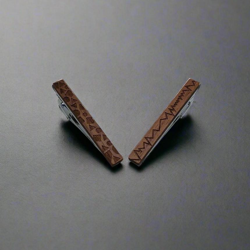 Wooden Fashionable Tie Slide