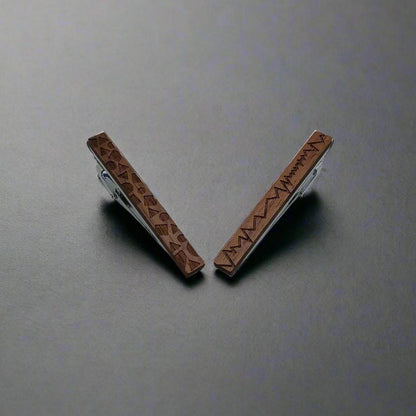 Wooden Fashionable Tie Slide