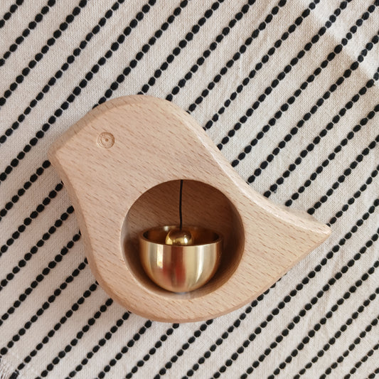 Wooden Dopamine Bird Shape Door Bell