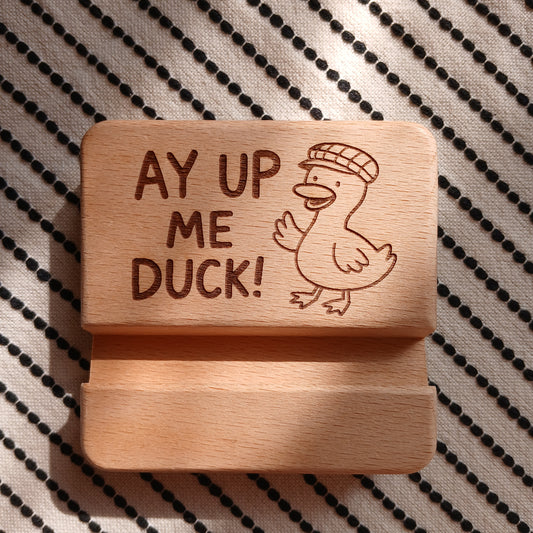 AY UP ME DUCK MOBILE PHONE STAND HOLDER
