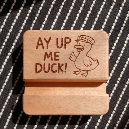 AY UP ME DUCK MOBILE PHONE STAND HOLDER