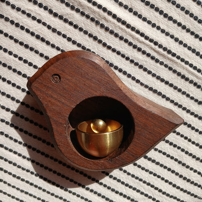 Wooden Dopamine Bird Shape Door Bell