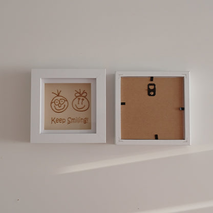 KEEP SMILING! ARTWORK WOOD FRAME