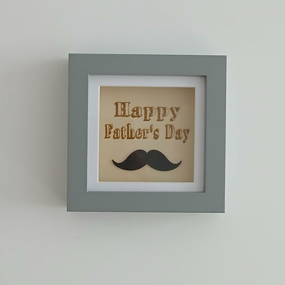 HAPPY FATHER'S DAY ARTWORK WOOD FRAME