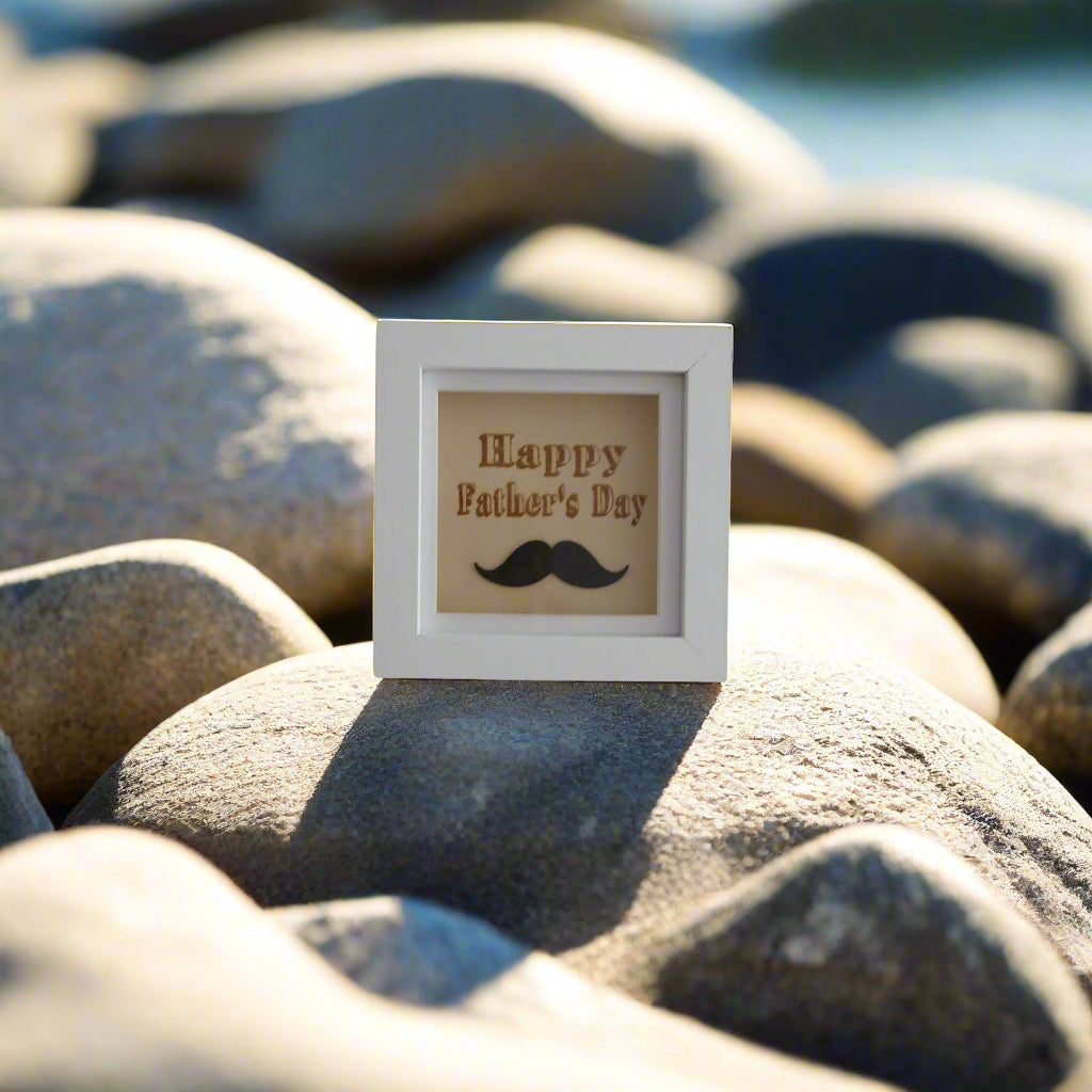 HAPPY FATHER'S DAY ARTWORK WOOD FRAME