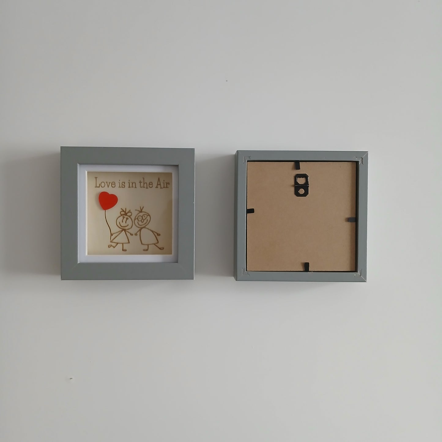 LOVE IS IN THE AIR ARTWORK WOOD FRAME