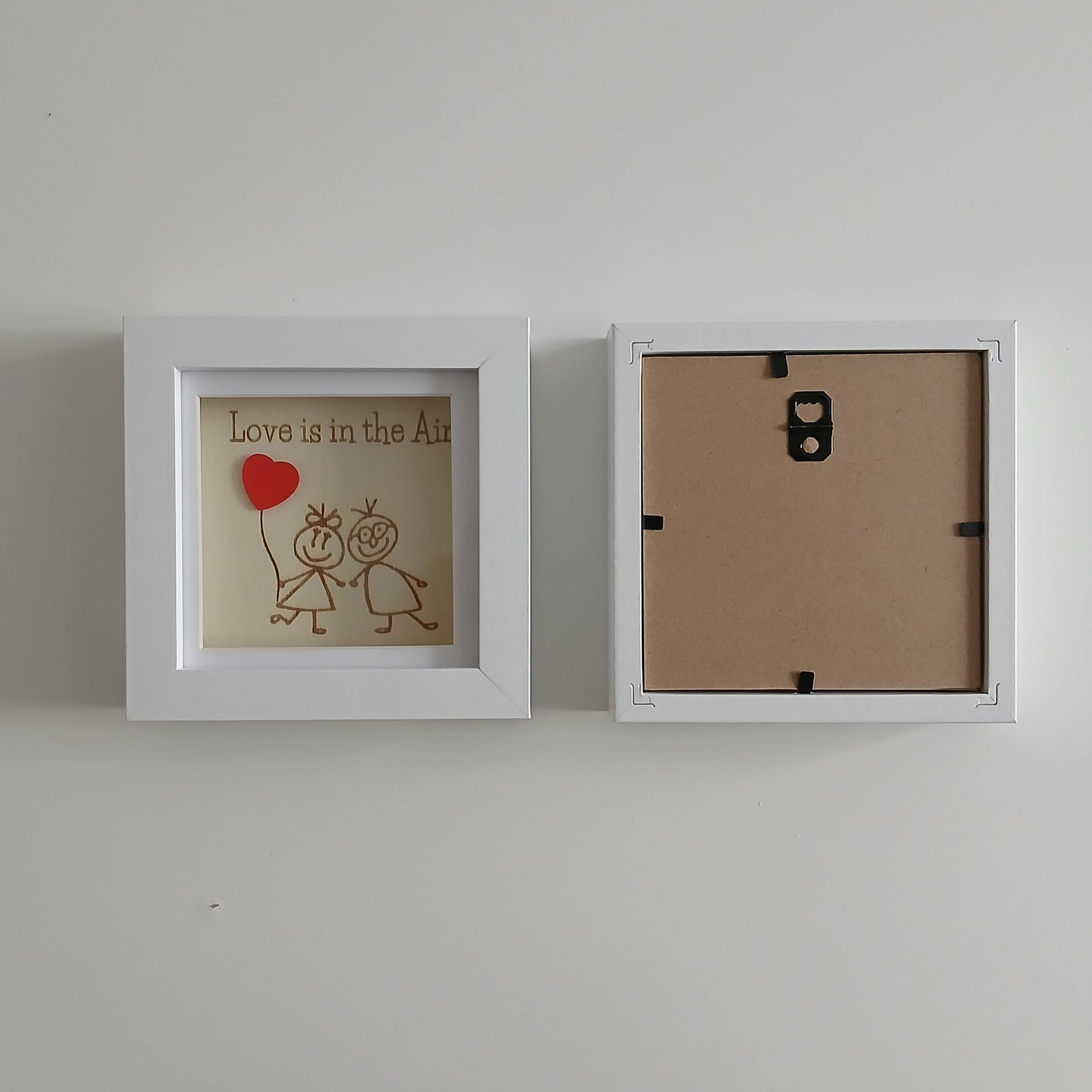 LOVE IS IN THE AIR ARTWORK WOOD FRAME