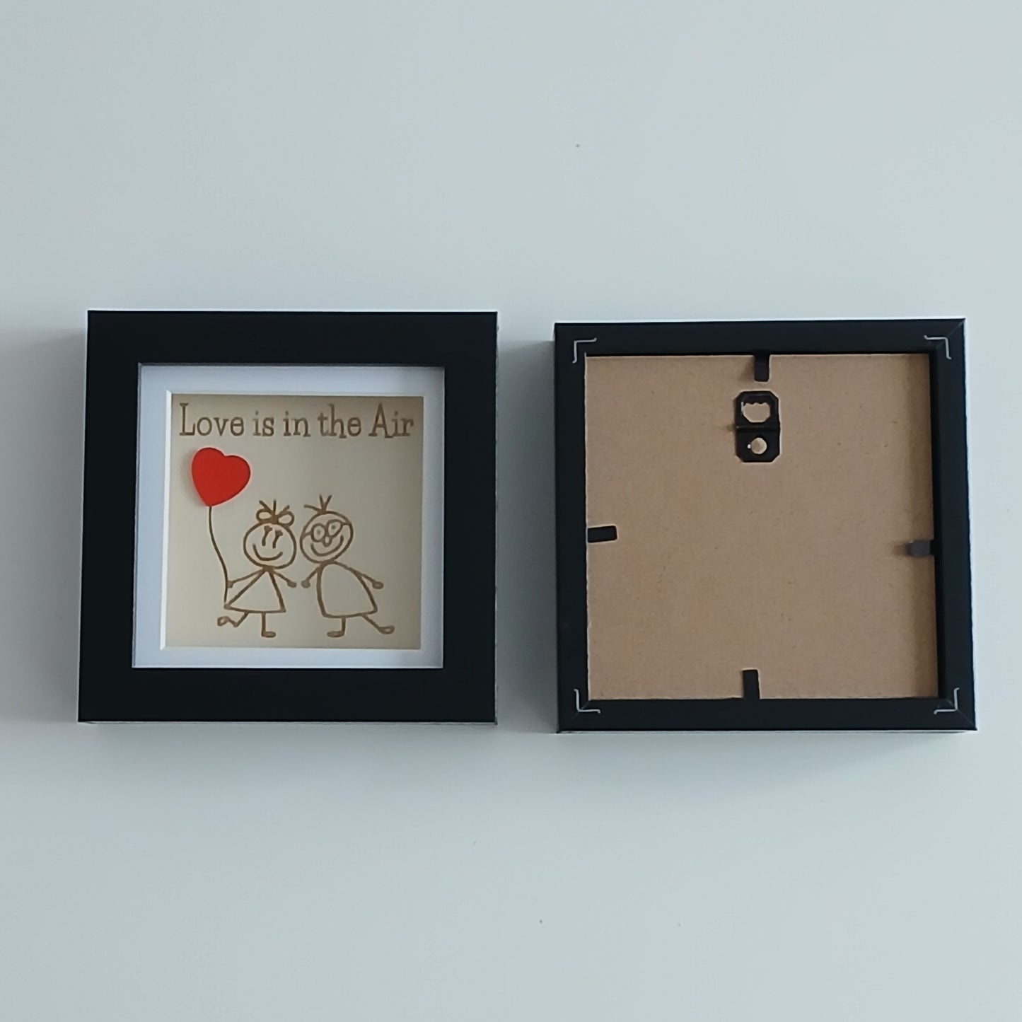 LOVE IS IN THE AIR ARTWORK WOOD FRAME