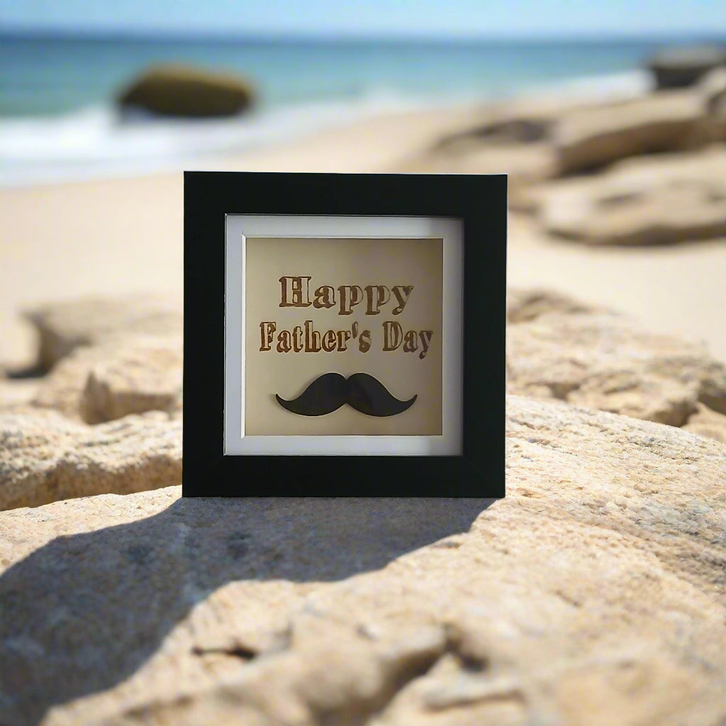 HAPPY FATHER'S DAY ARTWORK WOOD FRAME