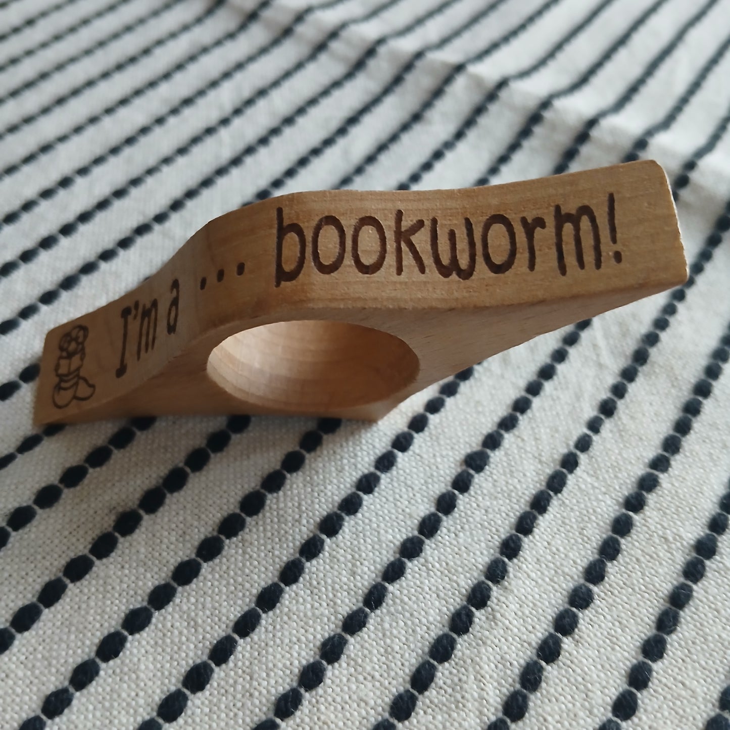 Wooden Thumb Bookmark Book Holder