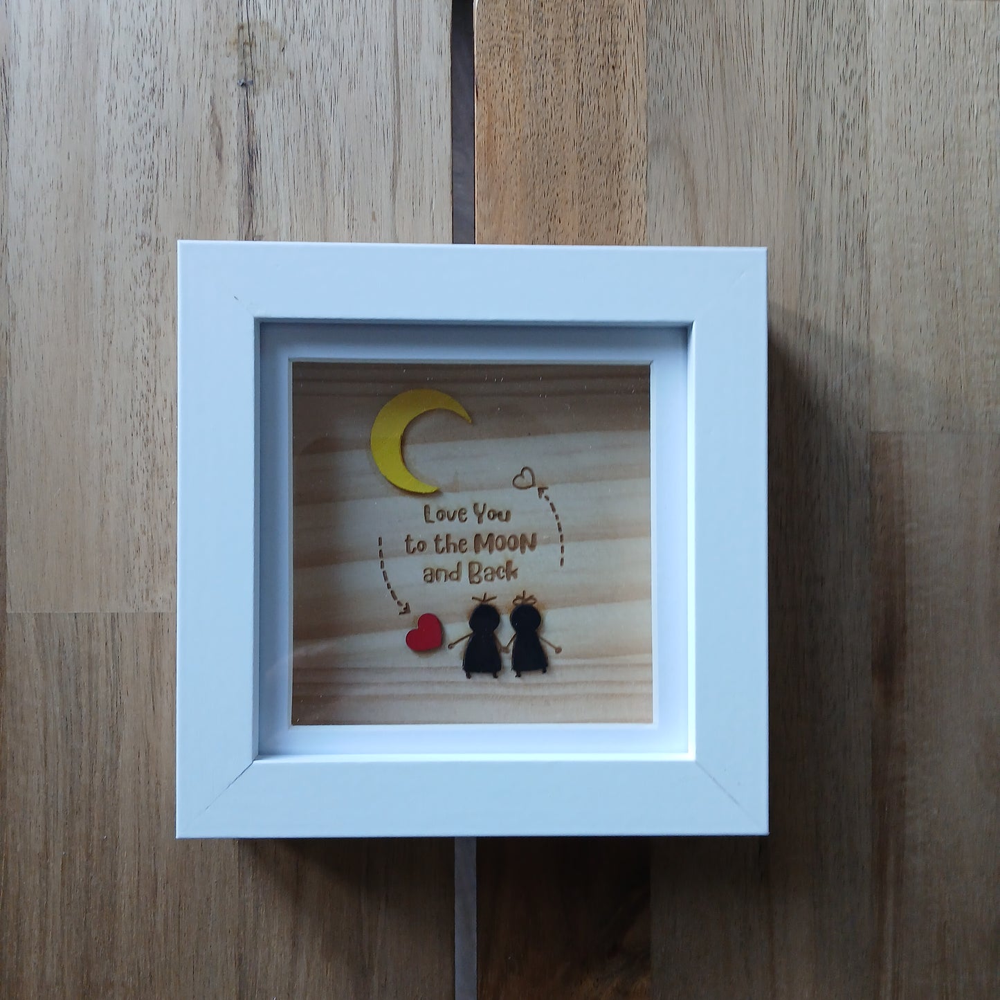 Love You to the Moon and Back Artwork Wood Frame