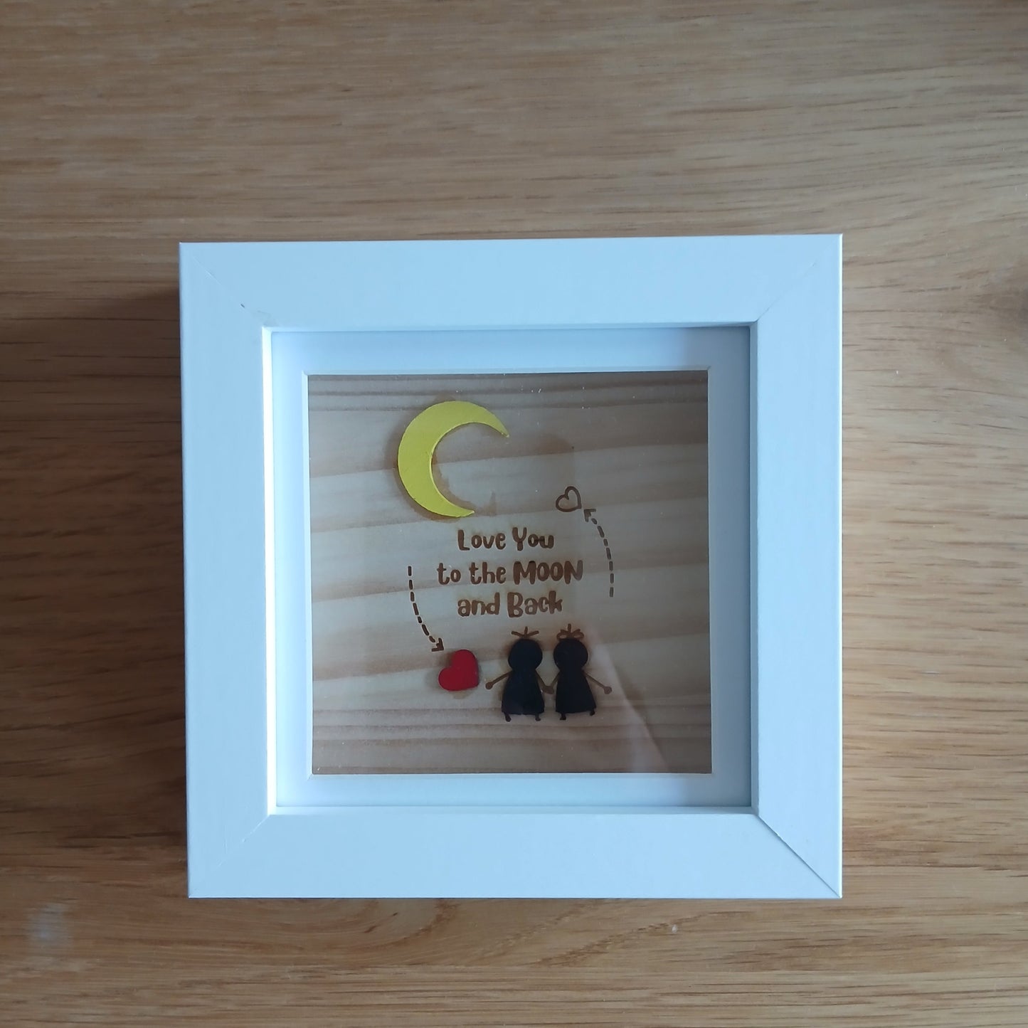 Love You to the Moon and Back Artwork Wood Frame