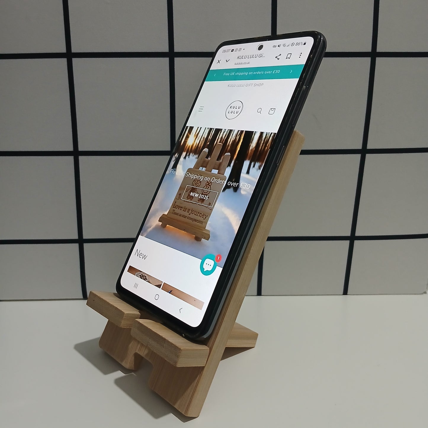 Flick the Kettle on Mobile Phone Stand Holder