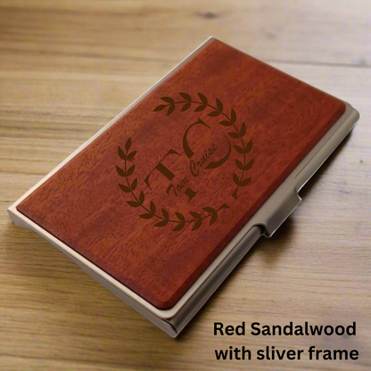 Personalised Wooden Business Card Box