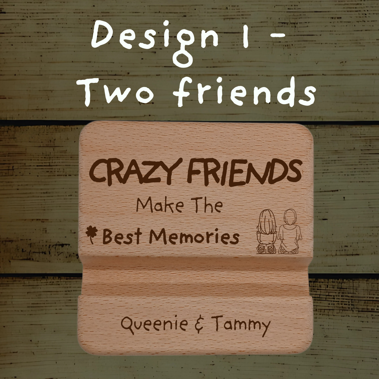 Personalised CRAZY FRIENDS’  Mobile Phone Stand Holder