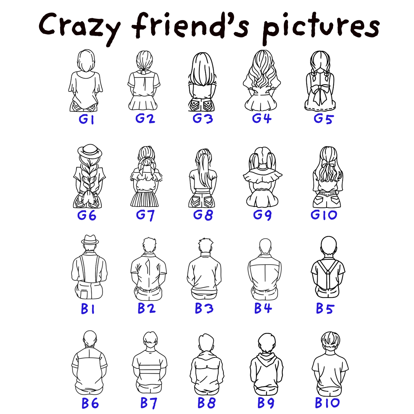 Personalised CRAZY FRIENDS’  Mobile Phone Stand Holder