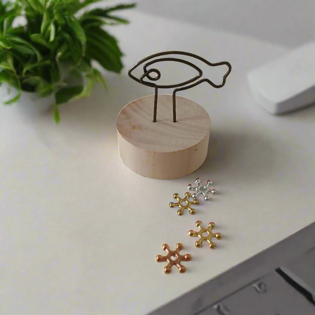 Memo and Photo Clips with Cute Design with Shapes of FLOWER TREE HEART FISH and RIBBON