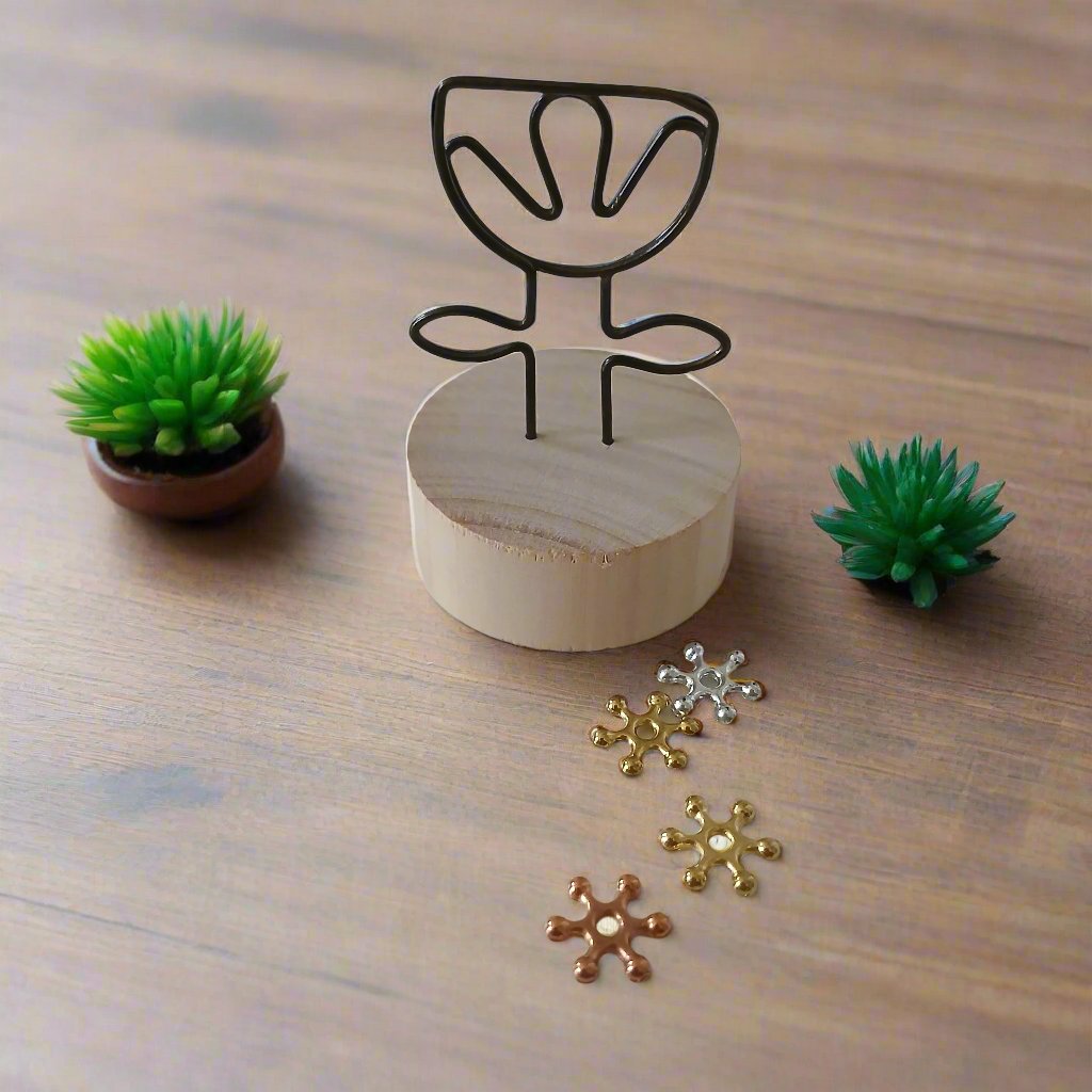 Memo and Photo Clips with Cute Design with Shapes of FLOWER TREE HEART FISH and RIBBON