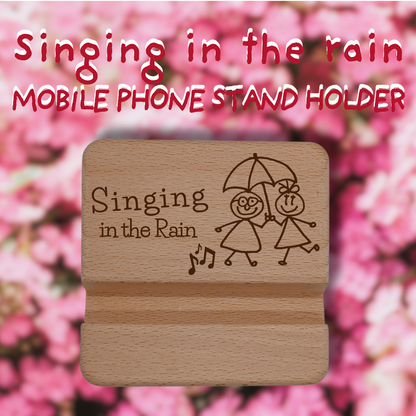 SINGING IN THE RAIN MOBILE PHONE STAND HOLDER