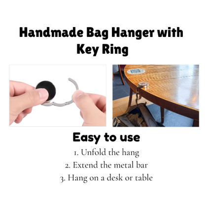 Bag Hanger with Key Ring