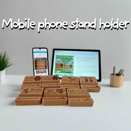 PERSONALISED MOBILE PHONE STAND HOLDER (LARGE)