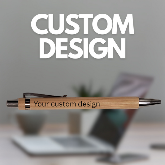 Personalised Engraved Bamboo Pen for Gifts and Souvenirs